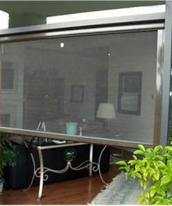 Cửa lưới chống muỗi tự cuốn màu ghi HP-03