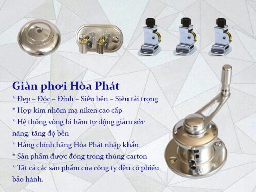 Giàn phơi Hòa Phát Inox HP701 Model 2021